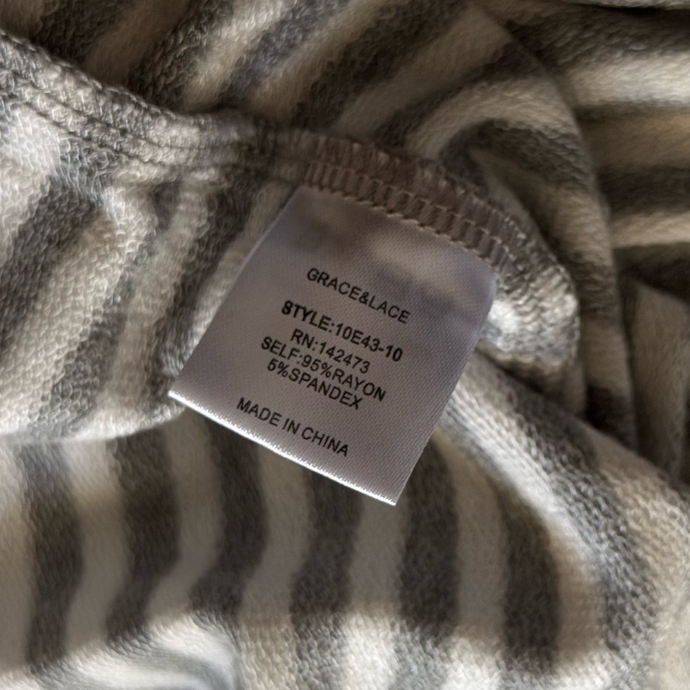 Grace & Lace Striped Long Sleeve Crewneck Shirt - Picture 6 of 6